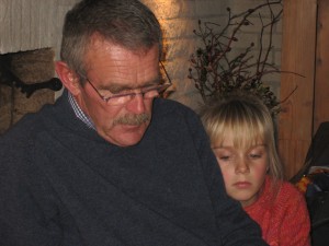 Samen met opa Nico